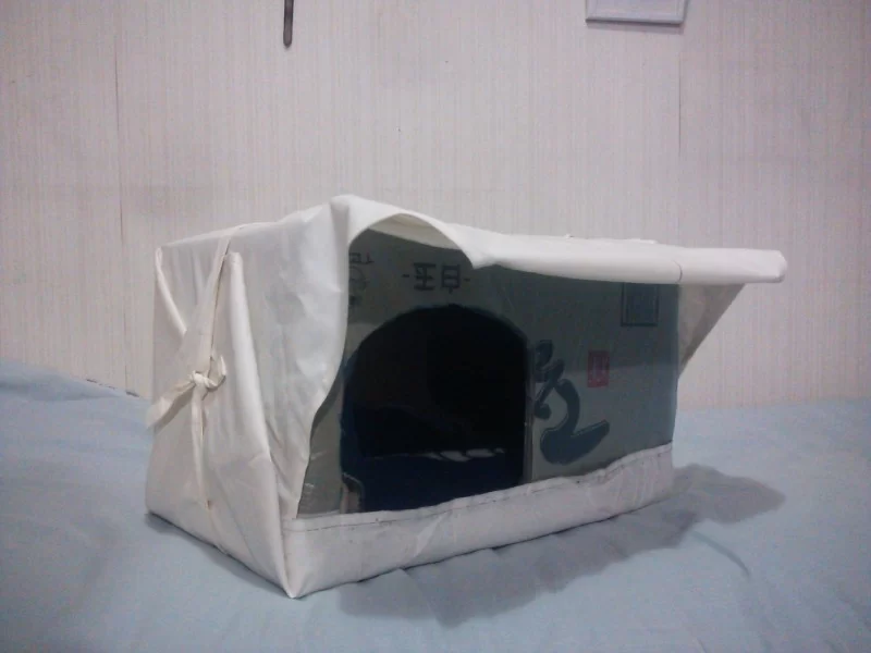 猫ちゃん用段ボールハウスの作り方8 猫ちゃん用段ボールハウスの作り方8
